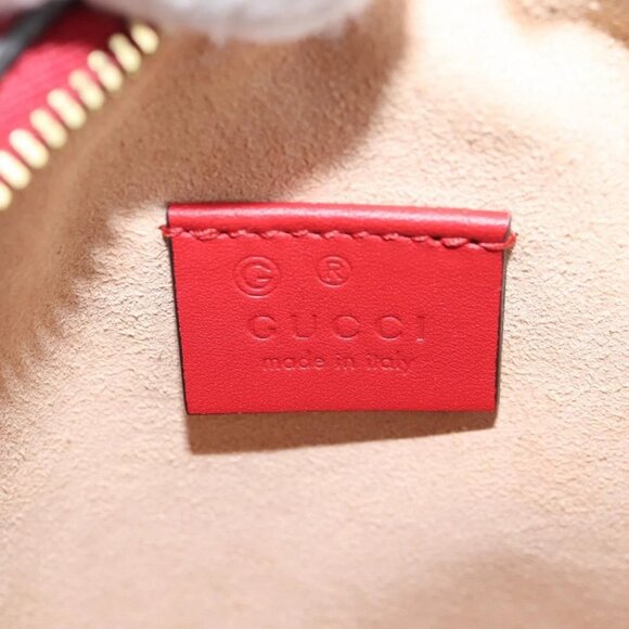 GUCCI GG Supreme Blooms Boston Bag PVC Outlet 2way Red Gold - Picture 13 of 15